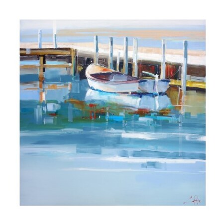 Trademark Fine Art Craig Trewin Penny 'Mooring, Solitude' Canvas Art, 18x18 IC02319-C1818GG